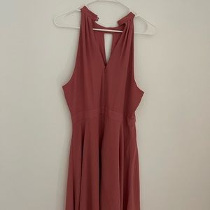 Express halter chiffon dress.